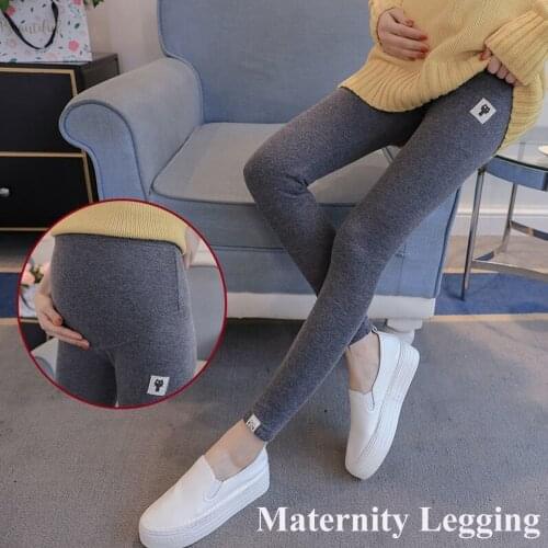 Cotton Maternity Pants Belly Maternity Legging Summer For Pregnant Women Spring Autumn Fashion Knitted Clothes Nine-point Pants