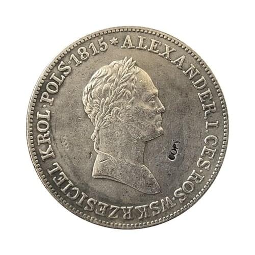 Poland 1829 5 Zlotych coins copy Free shipping