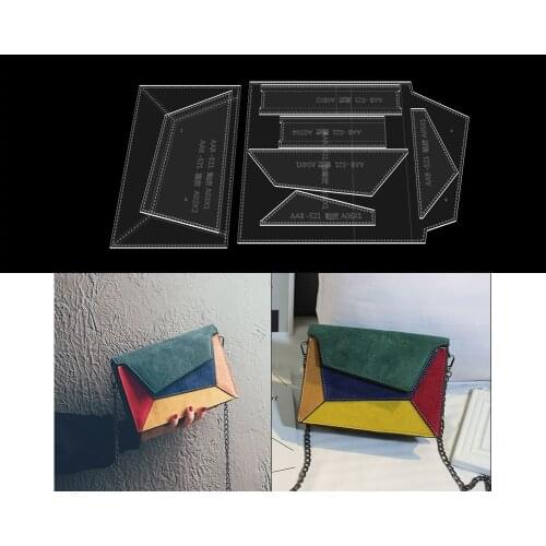 Handmade Leather Goods Diy Ladies One-shoulder Messenger Bag Acrylic Pattern Drawing-like Organ Bag Design Template