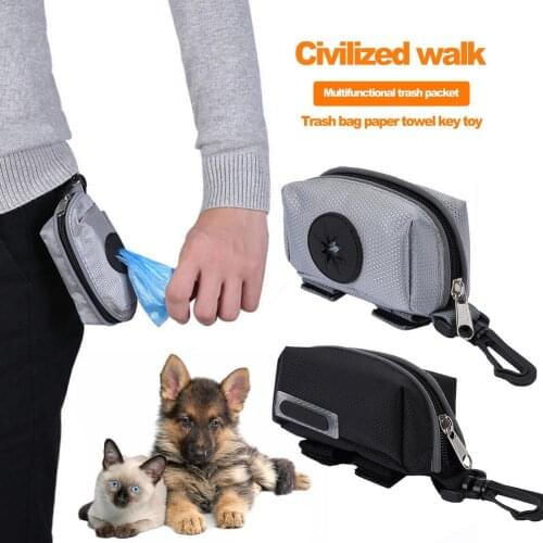 Dog Poop Bag Holder Large Capacity Dog Bag Dispenser Outdoor Pets Supplies Garbage Bags Organizer
