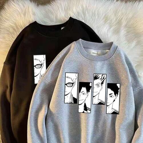 The latest My Hero Academia cartoon role-playing hedge anime peripheral printing loose casual unisex round neck sweater