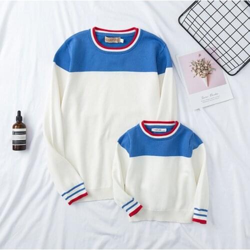 New Arrive Family Matching Outfits Cotton Parents & kids Knit for Mother Son Girls Boy Parent-child Outfits Family Look Sweater