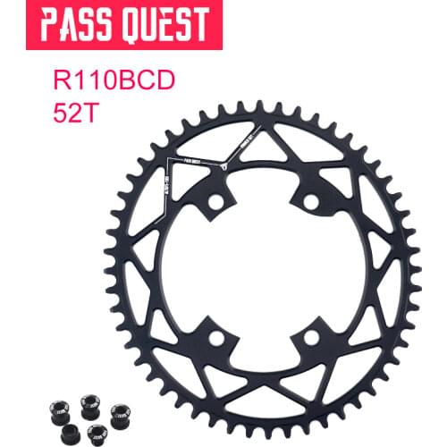 PASS QUEST SHIMAN0 R110 / 4 BCD 110BCD Oval Road Bike Narrow Wide Chainring 42T-52T Bike Chainwheel ultegra R7000 R8000 DA9100