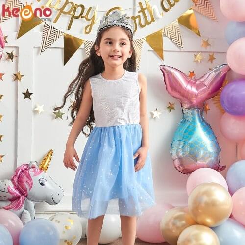 Princess Girls Dress Children Summer Clothing Kids Sleeveless Tutu Dresses Elegant Toddler Party Vestidos Casual Dresses