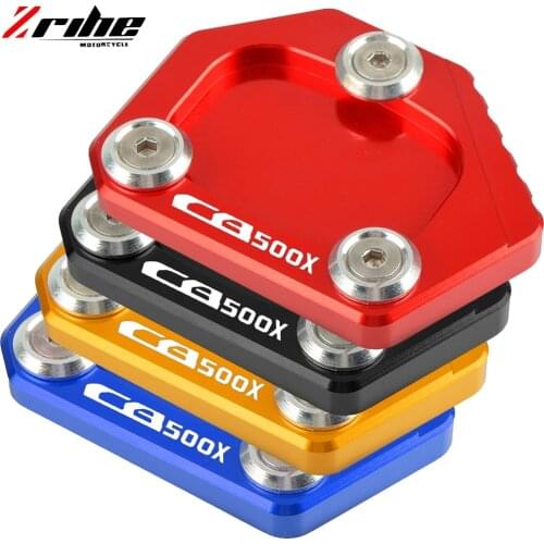 CNC Motorcycle Sidestand Kickstand Foot Plate Pad Enlarge Extension For Honda CB500X CB500 X CB 500 X CBR500R CBR 500R 2013 2014