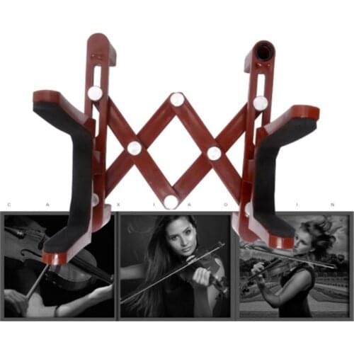 Professional Portable Folding Violin Stand Musical Instrument Fiddle Floor Holder Rack Violins Guitar Accessories