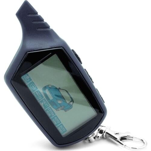 B9 2-way LCD Remote Control Keychain For Russian Version Starline Remote Car Alarm System Twage B9 Key Chain Fob Engine Start