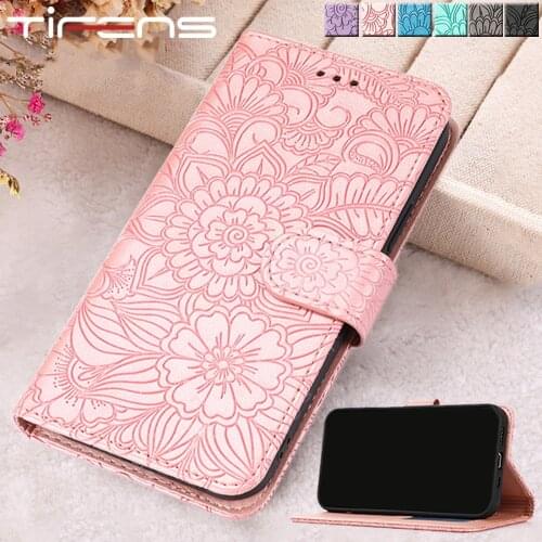 Luxury Leather Matte Embossed Case For iPhone 12 Mini 11 Pro XS Max XR X 7 8 6 6s 5 5s Plus SE 2020 Magnetic Stand Phone Cover