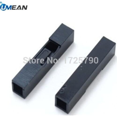 100PCS 1P Dupont Cable Connector Jumper Wire Housing Insulating Plastic Shell Pin Header for DIY Electronic kit