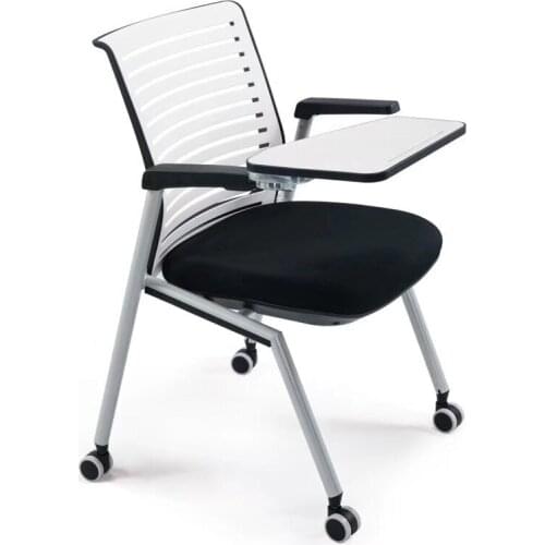 Training Chair with Writing Board Folding Table Chair Meeting Room Chair Meeting Chair with Table Board Desk Chair Study