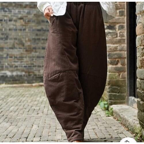 New arrival 2018 women winter thick bottom high quality pants warm cotton-padded pantalon femme simple basic style trousers