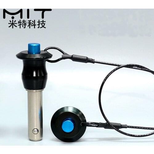 1pc Stainless Steel Quick Release Pin with Retaining Cables Ball Lock Pin Self-Locking Quick Pull Dowel