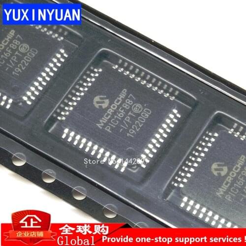 1pcs PIC16F887-I/PT PIC16F887 TQFP44