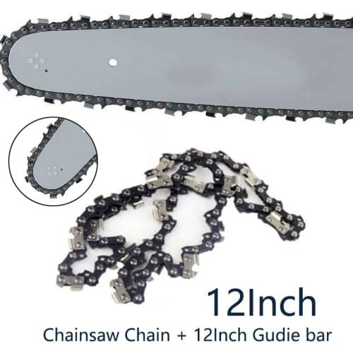 12 Inch Chainsaw Chain 3/8" LP 44 Drive Links With 12 inch Guide Plate Kit For Stihl MS170 MS180 MS181 Repair Replacement