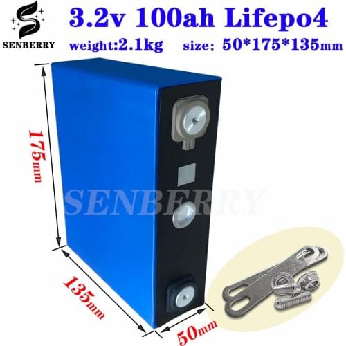2020 NEW 8PCS 3.2V 100Ah lifepo4 battery CELL 3.2V100ah 24V100Ah for EV RV battery pack diy solar EU US TAX FREE UPS or FedEx