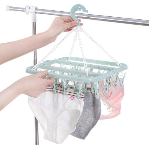 36 Clip Folding Drying Rack Underwear Socks Clip Multi-functional Clothes Rack Hot Sale High Quality 2019 New Patterns