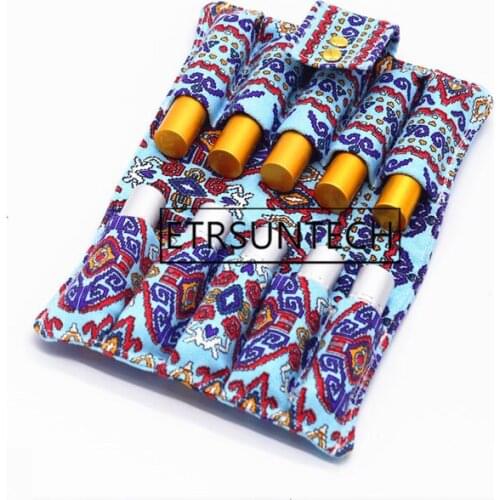 50pcs 10 Grid 10ml Ball Bottle Essential Oil Storage Bag High-grade Carry Essential Oil Bag for Home Travel