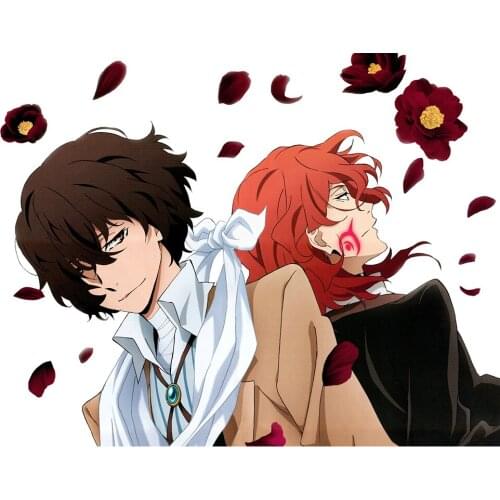 5D DIY Diamond Painting Bungou Stray Dogs Diamond Home Decor Picture Anime Embroidery Pattern Wall Mosaic Full Round Drill