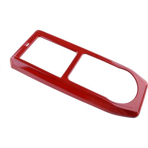 Car Red Interior Console Central Control Gear Shift Panel Trim Decor Frame Fit For Toyota Tacoma 2016 2017 2018 2019 2020