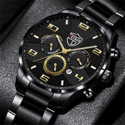Reloj hombre Luxury Fashion Mens Watches Men Sports Quartz Watch Man Business Stainless Steel Luminous Clock relogio masculino