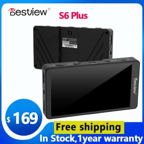 Besview S6 Plus aparat cyfrowy 5.5 Cal 4K ekran wideo fotografia kamera HD Mini monitorowanie ekran wideo o wysokiej rozdzielczo