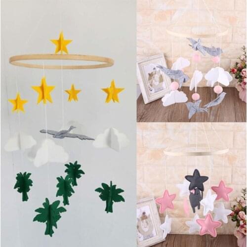 Wooden Baby Rattles Rotating Mobile Bed Bell, Mobile On The Crib Baby Toys, Educational Toys For Newborns, Kids Toy Room Decor