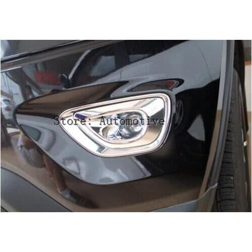 For Jeep Grand Cherokee ABS Chrome Front Fog Light Cover Trim 2014-2016 2pcs