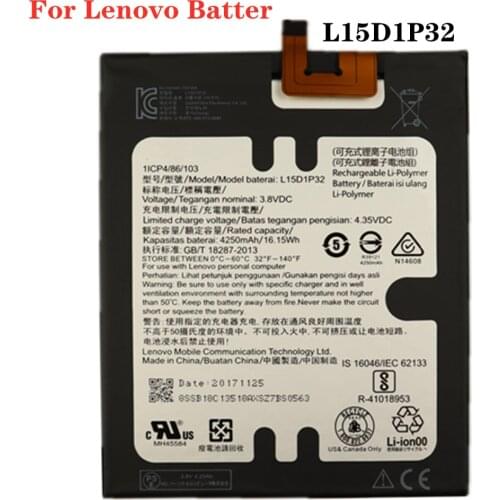 For Lenovo Tab 3 8 Plus TB- 8703 8703F 8703N 8703X PB1-750 PB1-750N PB1-750M PB1-750P PHAB TD-LTE L15D1P32 Tab Phone Battery