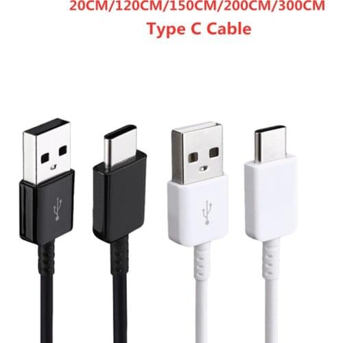 100% Original 20cm/1.2/1.5/2/3m USB 3.1 TYPE-C Fast Charging Data Cable For Samsung Galaxy S20 S20+ A90 A80 A70 A50 Note 8 9 10