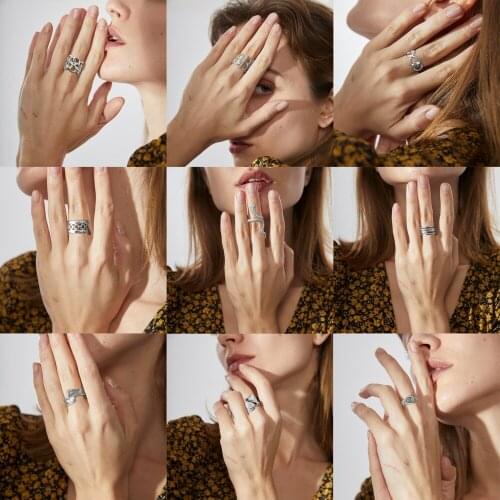 Lalynnly Women's Silver Rings