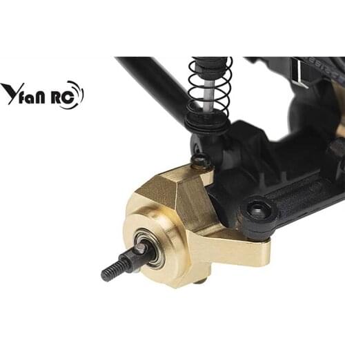 Brass Counterweight Steering Cup for Axial SCX24 90081 RC Model Car Spare Parts
