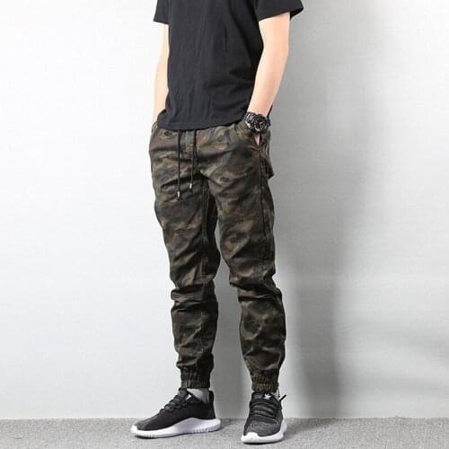 American Street Style Fashion Mens Jeans Jogger Pants Camouflage Cargo Pants Men Military Army Pants Homme Hip Hop Jeans
