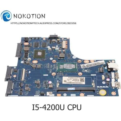 NOKOTION ZIUS6/S7 LA-A321P MAIN BOARD For Lenovo IdeaPad S410 Laptop Motherboard I5-4200U CPU 1GB Graphics