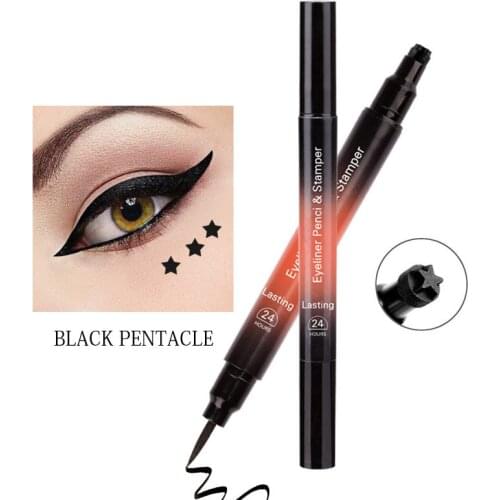 New 1Pcs Black/brown Lasting Eye Liner Pencil Waterproof Eyeliner Stamp Smudge-Proof Cosmetic Beauty Makeup For Women T0197