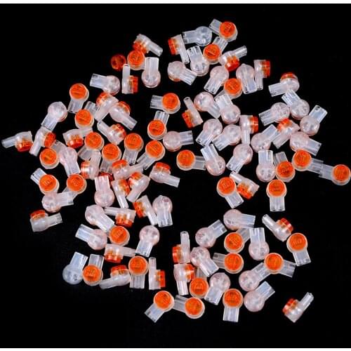 New 100Pcs UY2 K2 Connector Grease Filling Butt Wire Line Terminal For Telephone Network Line Connection High Quality