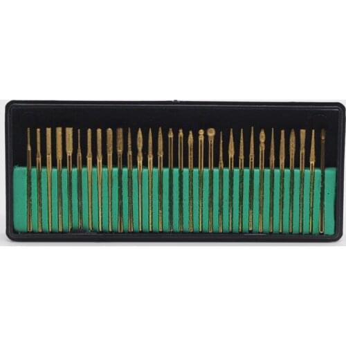 Dentist Lab 30Pcs/Box Diamond Burs Millers 2 colors Tooth Drill Jewelers 2.35mm
