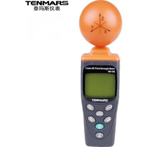 TENMARS TM-195 3-Axis RF Field Strength Meter High-frequency electromagnetic radiation detector