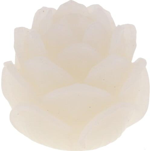 Vintage Carved Lotus Flower White Bodhi Root Spacer Beads For DIY Bracelets