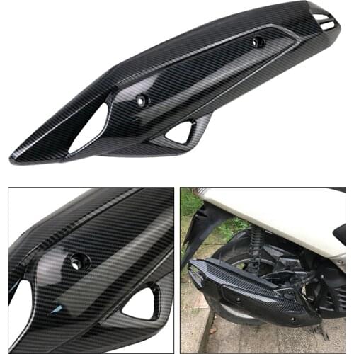 Carbon Fiber Motorcycle Exhaust Muffler Pipe Heat Shield Cover Guard Protector for YAMAHA NMAX155 NMAX 155 2016 2017 2018 2019