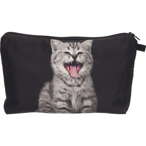 Who Minds Black Cosmetic Bags