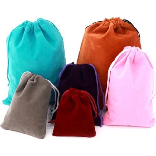 100pcs/lot CBRL small velvet jewelry pouch velvet gift pouch velvet drawstring pouch bag custom logo necklace bag