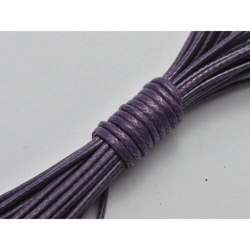 100 Yards Dark Purple Korean Waxed Cord String Thread 1mm for Bracelet Necklace
