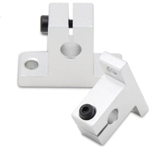 2pcs/Lot Linear Rail Shaft Support sk8 SH8A SK10 SK12 Aluminum Block 8mm For Table 3D Printers Parts Sliding Router Bracket Part