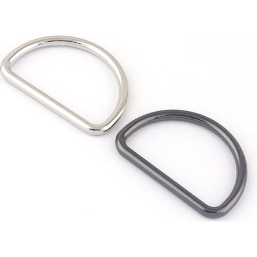 45mm Silver D Ring Slide Adjustable Buckles Loop Metal Belt Strap Buckles Bag Clasp Handbag Hardware Dog Collar Supply