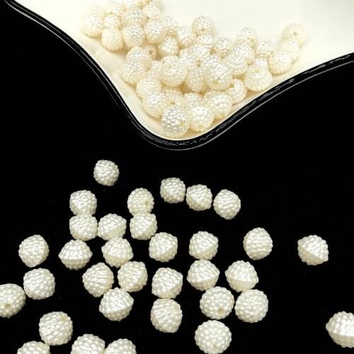 50pcs 10x12mm Imitation Pearl Acrylic Beads Loose Spacer Beads For DIY Bracelet Necklace Fashion Gift Jewelry Making Accessories