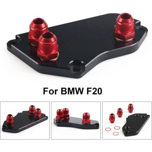 Aluminum AN10 Oil Filter Oil Cooler fitting Adapter For BMW F20 Oil Adapter