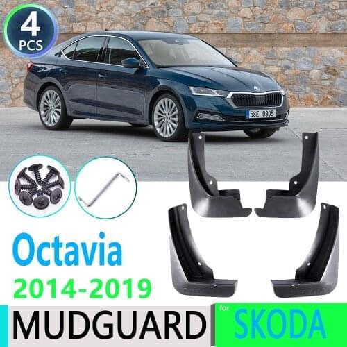 Mudflap for Skoda Octavia 3 Sedan MK3 A7 5E 2014~2019 Car Fender Mudguard Mud Flaps Guard Splash Flap Mudguards Car Accessories