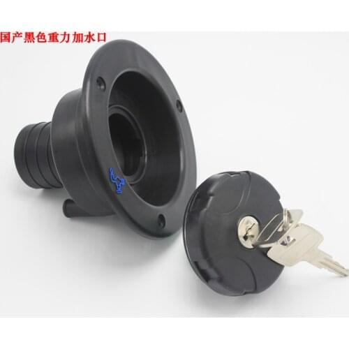Dream RV Black RV Boat Marine Camper Motorhome Caravan Accessories Exterior Water Inlet Hatch with Lock