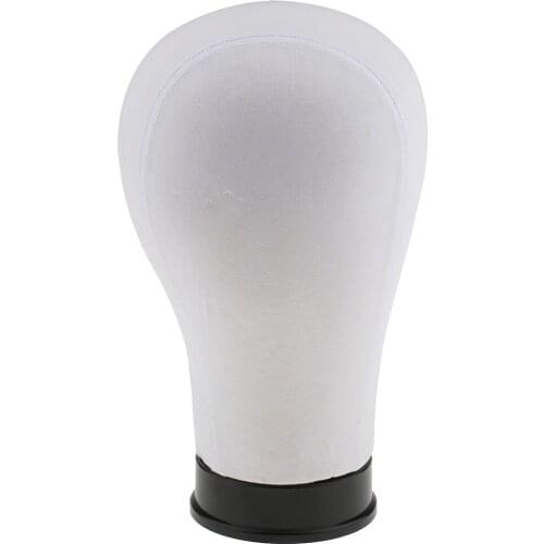 Cork Canvas Block Head Manequin Head Styling Head With Mount Hole for Wig Hat Display