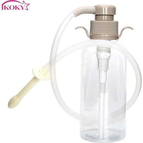 IKOKY Anal Vaginal Shower Cleaner Vaginal Rinse Kit Sex Toys for Men Women Enemator Bathroom Enema Rectal Syringe